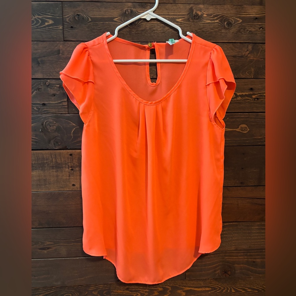 Moa Vibrant Orange Blouse